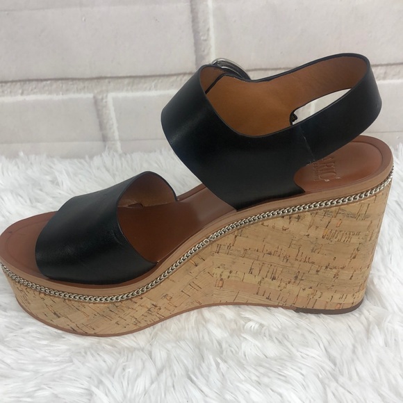 Sarto by Franco Sarto Polly Wedge Black Leather - Picture 8 of 13